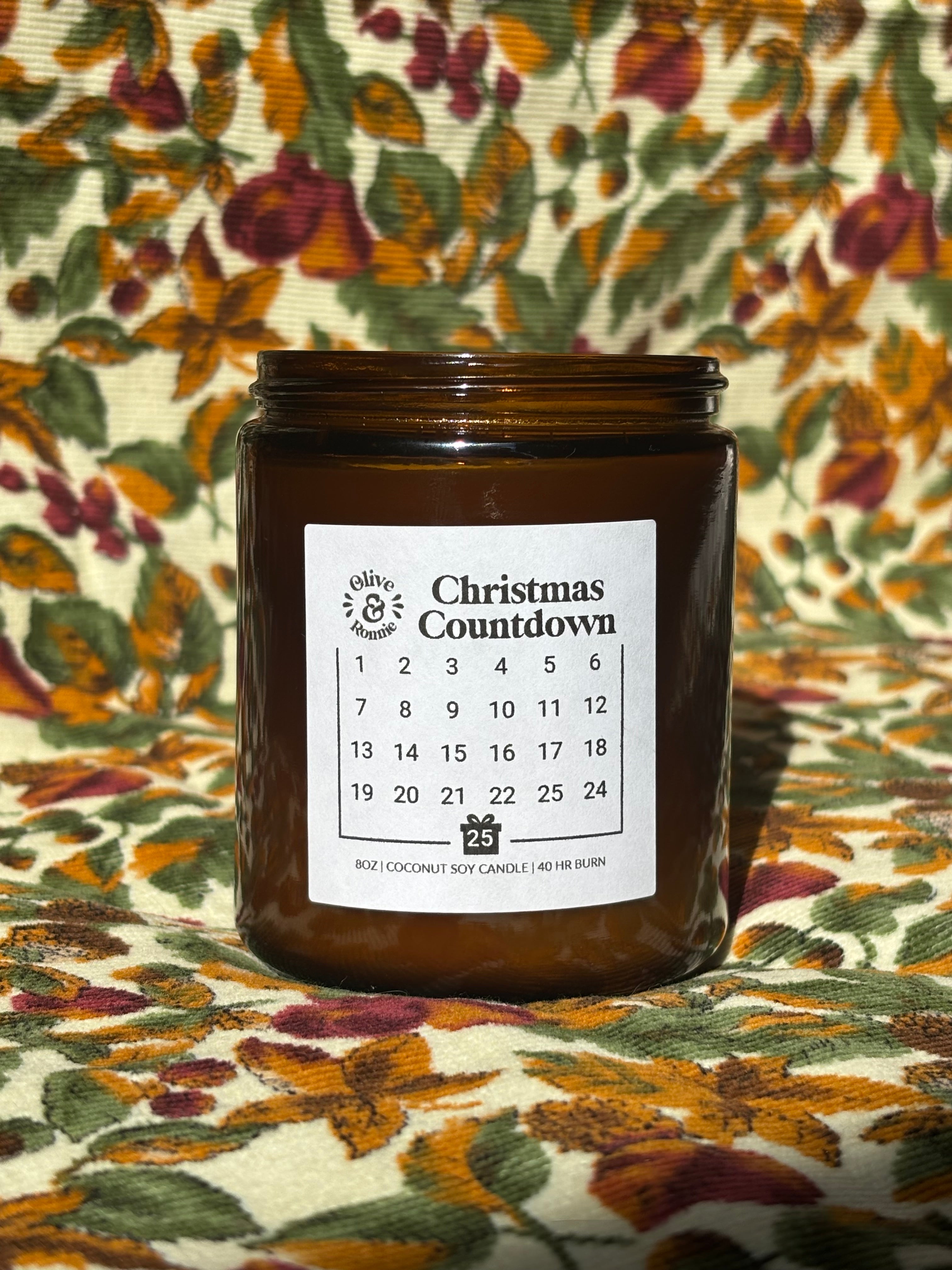 Christmas Countdown Candle | 8 oz