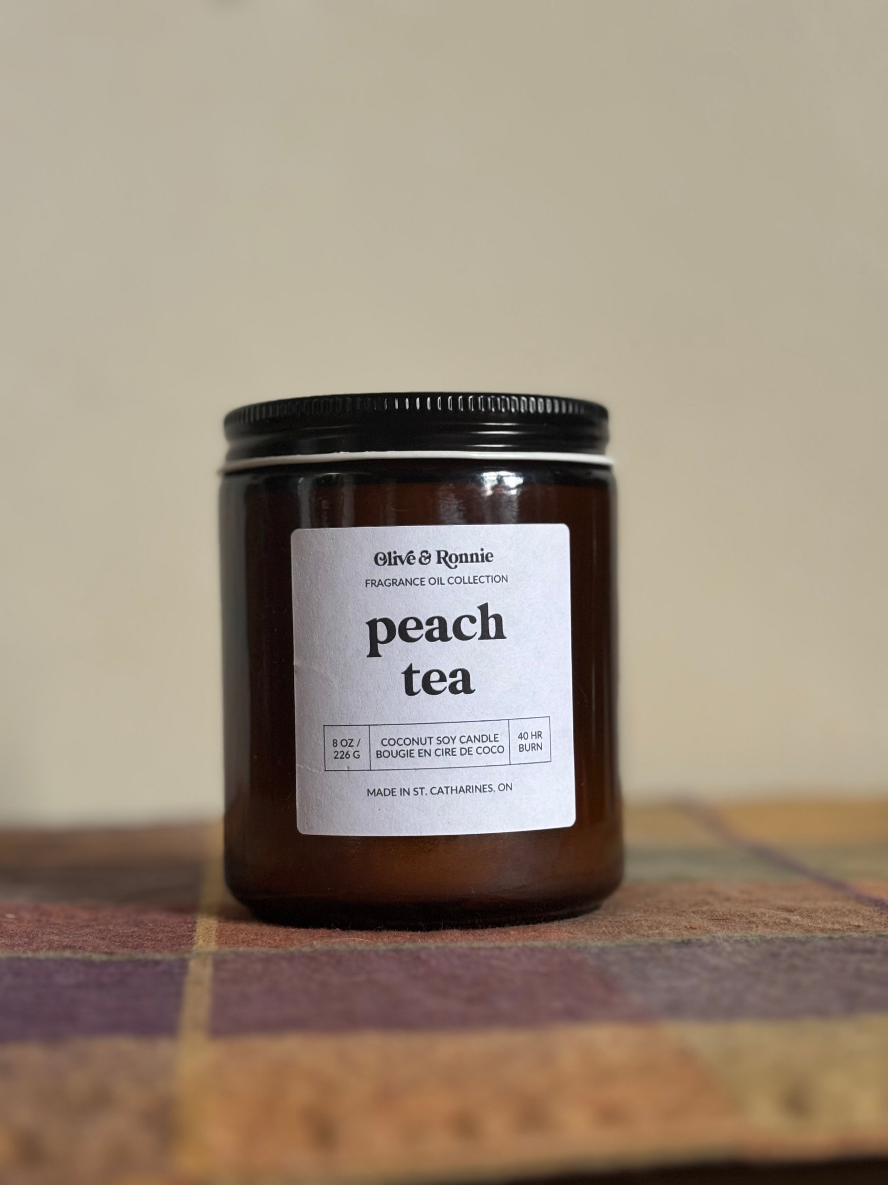 Peach Tea Candle | 8 oz