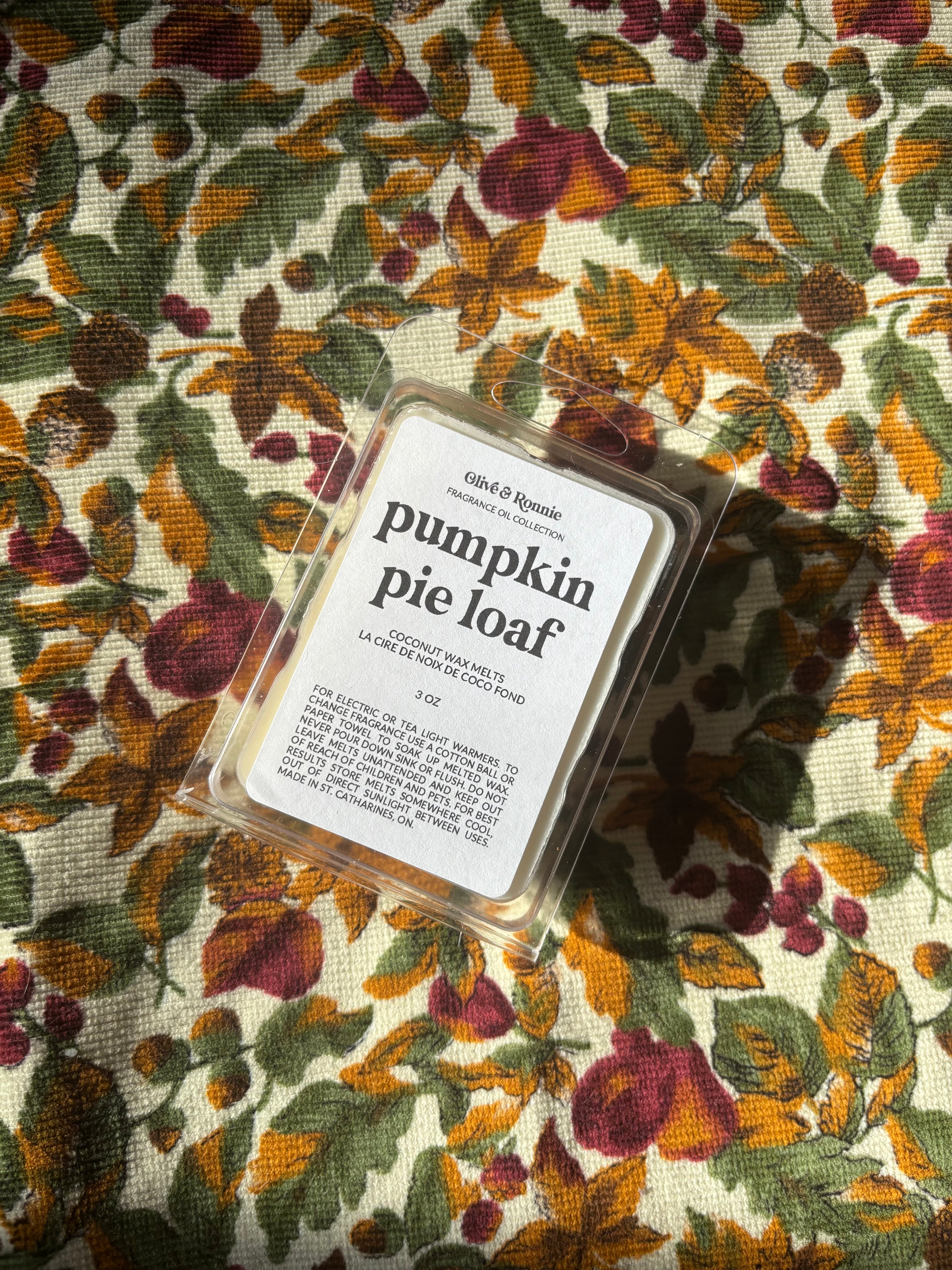 Pumpkin Pie Loaf Wax Melt | 3 oz